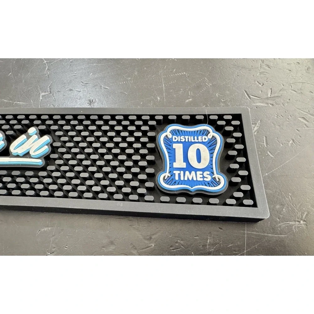 Deep Eddy‎ Vodka Blue Rubber Bar Spill Mat Dive In Man Cave 21